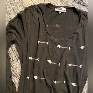 WILDFOX Fish Bones Pullover Long Sleeve